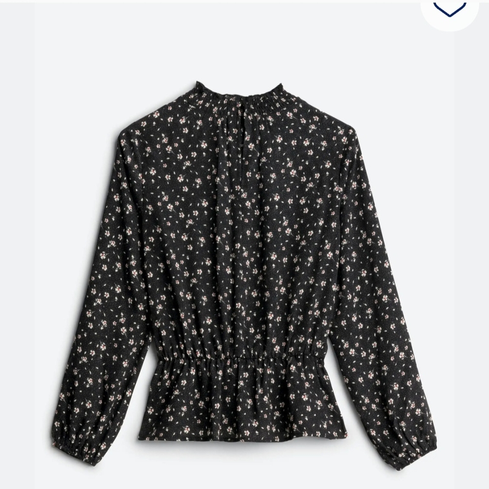 Floral Black Blouse - Picture 2 of 3